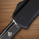 Microtech Auto Hera II Folding Knife 4" Bohler M390K Steel Blade Black Aluminum Handle