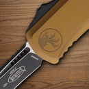 Microtech Auto Hera II Folding Knife 4" Premium Steel Blade Tan Aluminum Handle