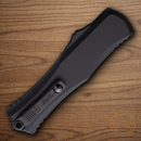 Microtech Auto Hera II Folding Knife 4" Bohler M390K Steel Blade Black Aluminum Handle