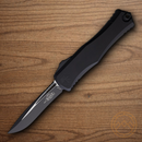 Microtech Auto Hera II Folding Knife 4" Bohler M390K Steel Blade Black Aluminum Handle