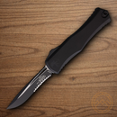 Microtech Auto Hera II Folding Knife 4" Premium Steel Blade Black Aluminum Handle