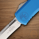 Microtech Auto Hera II Folding Knife 4" Premium Steel Blade Blue Aluminum Handle