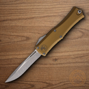 Microtech Auto Hera II Mini Folding Knife 3" Bohler M390MK Steel Blade Tan Aluminum Handle