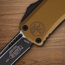 Microtech Auto Hera II Mini Folding Knife 3" Bohler M390MK Steel Blade Tan Aluminum Handle