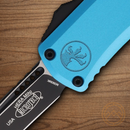 Microtech Auto Hera II Mini Folding Knife 3" Bohler M390MK Steel Blade Turquoise Aluminum Handle