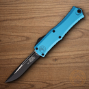 Microtech Auto Hera II Mini Folding Knife 3" Bohler M390MK Steel Blade Turquoise Aluminum Handle