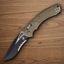 Microtech Amphibian Folding Knife 4" Bohler M390MK Steel Blade Tan G10 Handle