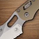 Microtech Stitch Folding Knife 3.75" Bohler M390MK Steel Blade Tan G10 Handle