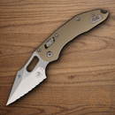 Microtech Stitch Folding Knife 3.75" Bohler M390MK Steel Blade Tan G10 Handle