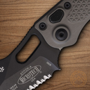 Microtech Auto Stitch Folding Knife 3.75" Premium Steel Blade Gray Aluminum Handle