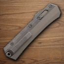 Microtech Auto Glykon Folding Knife 4" Premium Steel Blade Gray/Black Handle