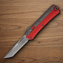 Microtech Auto Glykon Folding Knife 4" Premium Steel Blade Apocalyptic/Red Handle
