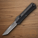 Microtech Auto Glykon Folding Knife 4" Premium Steel Blade Apocalyptic/Black Handle