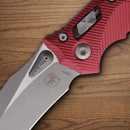 Microtech Amphibian Folding Knife 4" Bohler M390MK Steel Blade Merlot Aluminum Handle