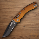 Microtech Amphibian Folding Knife 4" Bohler M390MK Steel Blade Orange Aluminum Handle