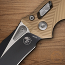 Microtech Amphibian Folding Knife 4" Bohler M390MK Steel Blade Brown Aluminum Handle