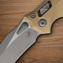 Microtech Amphibian Folding Knife 4" Bohler M390MK Steel Blade Brown Aluminum Handle