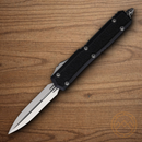 Microtech Auto Makora Folding Knife 3.38" Premium Steel Blade Black Aluminum Handle