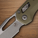 Microtech MSI Folding Knife 3.75" Bohler M390MK Steel Blade OD Green G10 Handle