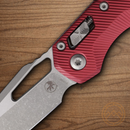 Microtech MSI Folding Knife 3.75" Bohler M390MK Steel Blade Merlot Aluminum Handle