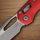 Microtech MSI Folding Knife 3.75" Bohler M390MK Steel Blade Red Aluminum Handle