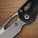 Microtech MSI Folding Knife 3.75" Bohler M390MK Steel Blade Black Aluminum Handle