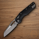 Microtech MSI Folding Knife 3.75" Bohler M390MK Steel Blade Black Aluminum Handle