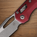 Microtech MSI Folding Knife 3.75" Bohler M390MK Steel Blade Merlot Aluminum Handle