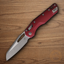 Microtech MSI Folding Knife 3.75" Bohler M390MK Steel Blade Merlot Aluminum Handle