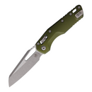 Microtech MSI Folding Knife 3.75" Bohler M390MK Steel Blade OD Green Aluminum Handle