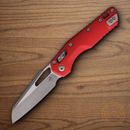 Microtech MSI Folding Knife 3.75" Bohler M390MK Steel Blade Red Aluminum Handle