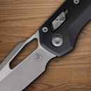 Microtech MSI Folding Knife 3.75" Bohler M390MK Steel Blade Black Aluminum Handle