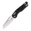 Microtech MSI Folding Knife 3.75" Stonewash Finish Bohler M390MK Steel Blade Black G10 Handle