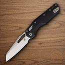 Microtech MSI Folding Knife 3.75" Stonewash Finish Bohler M390MK Steel Blade Black G10 Handle