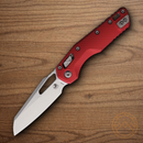 Microtech MSI Folding Knife 3.75" Bohler M390MK Steel Blade Red Aluminum Handle