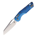Microtech MSI Folding Knife 3.75" Bohler M390MK Steel Blade Blue Aluminum Handle