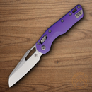Microtech MSI Folding Knife 3.75" Bohler M390MK Steel Blade Purple Aluminum Handle