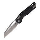 Microtech MSI Folding Knife 3.75" Serrated Bohler M390MK Steel Blade Black G10 Handle
