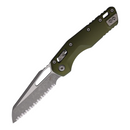 Microtech MSI Folding Knife 3.75" Serrated Bohler M390MK Steel Blade OD Green Aluminum Handle