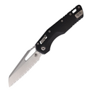 Microtech MSI Folding Knife 3.75" Serrated Bohler M390MK Steel Blade Black G10 Handle