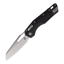 Microtech MSI Folding Knife 3.75" Serrated Bohler M390MK Steel Blade Black G10 Handle