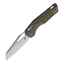 Microtech MSI Folding Knife 3.75" Serrated Bohler M390MK Steel Blade OD Green G10 Handle