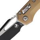 Microtech MSI Folding Knife 3.75" Bohler M390MK Steel Blade Brown Aluminum Handle
