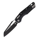 Microtech MSI Folding Knife 3.75" Two-Tone Finish Bohler M390MK Steel Blade Black G10 Handle