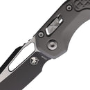 Microtech MSI Folding Knife 3.75" Bohler M390MK Steel Blade Gray Aluminum Handle