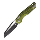 Microtech MSI Folding Knife 3.75" Bohler M390MK Steel Blade OD Green Aluminum Handle