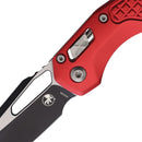 Microtech MSI Folding Knife 3.75" Bohler M390MK Steel Blade Red Aluminum Handle