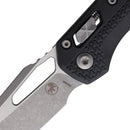 Microtech MSI Folding Knife 3.75" Bohler M390MK Steel Blade Black Polymer Handle