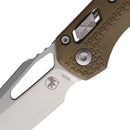 Microtech MSI Folding Knife 3.75" Bohler M390MK Steel Blade Dark Earth Polymer Handle