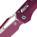 Microtech MSI Folding Knife 3.75" Bohler M390MK Steel Blade Sangria Polymer Handle